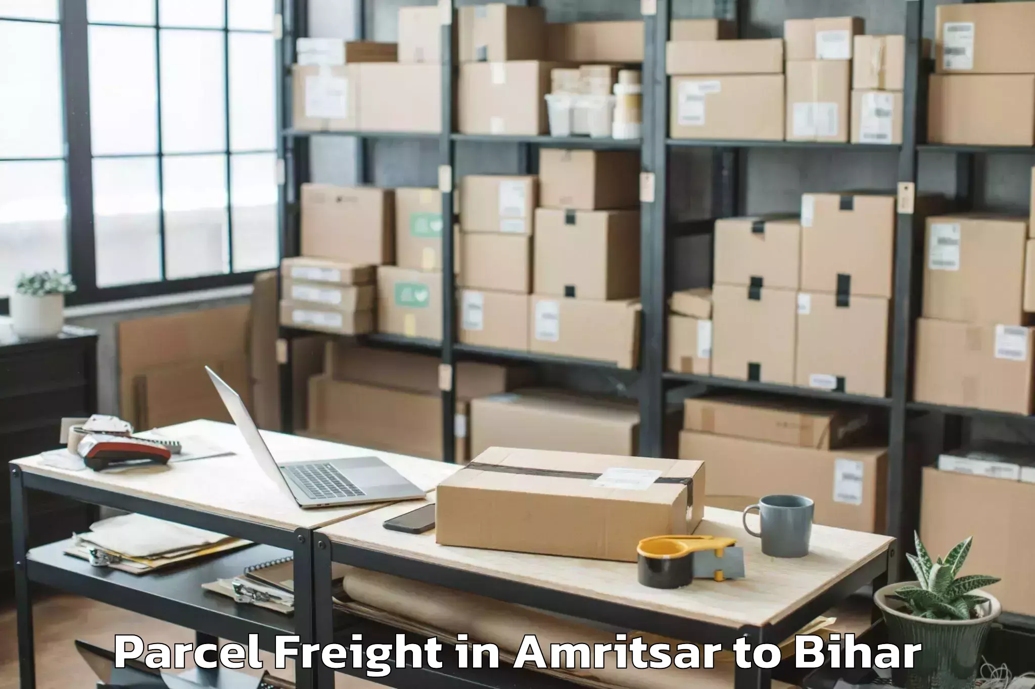 Book Amritsar to Valmiki Nagar Parcel Freight Online